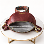 INFINI — Sac Banane Femme Cuir PU Camel Premium