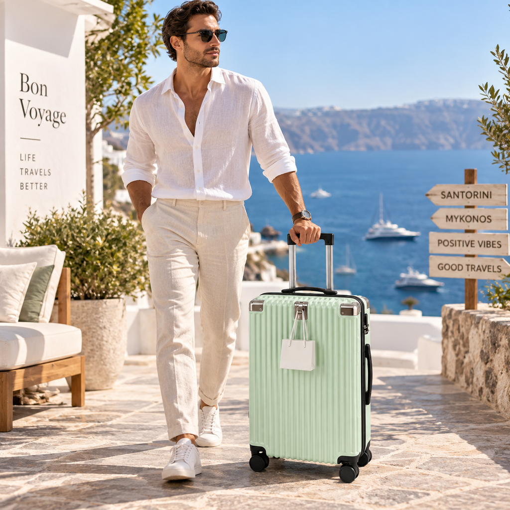 ROYAL — Valise Cabine Femme · Roulettes Silencieuses · Style Parisien