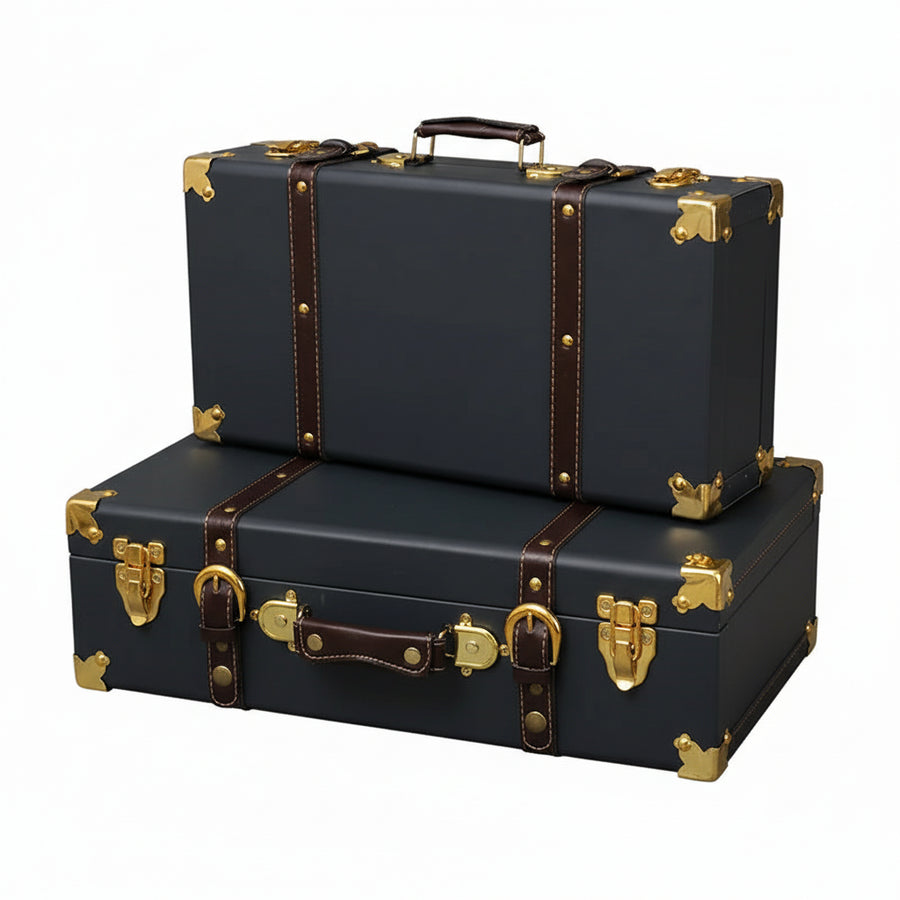 VERSAILLES — Valise Vintage Femme · Cuir Véritable · Style Européen Intemporel