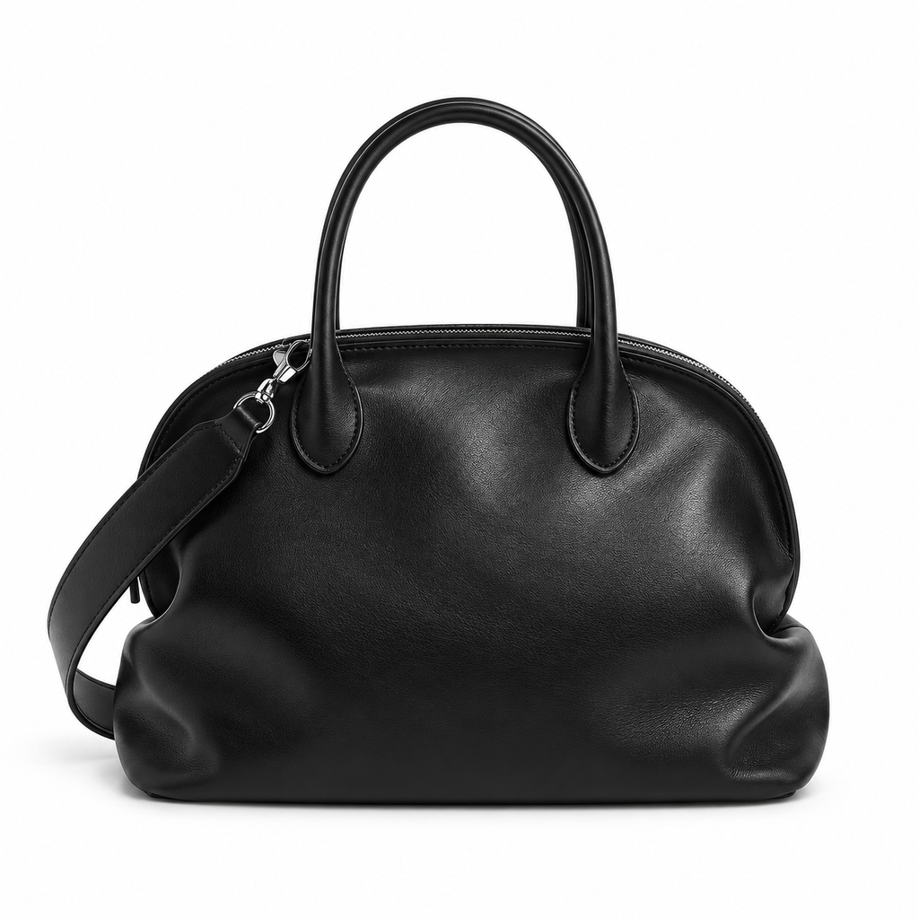 GARANCE — Sac Bowling Femme · Cuir Véritable Souple · Bandoulière Amovible