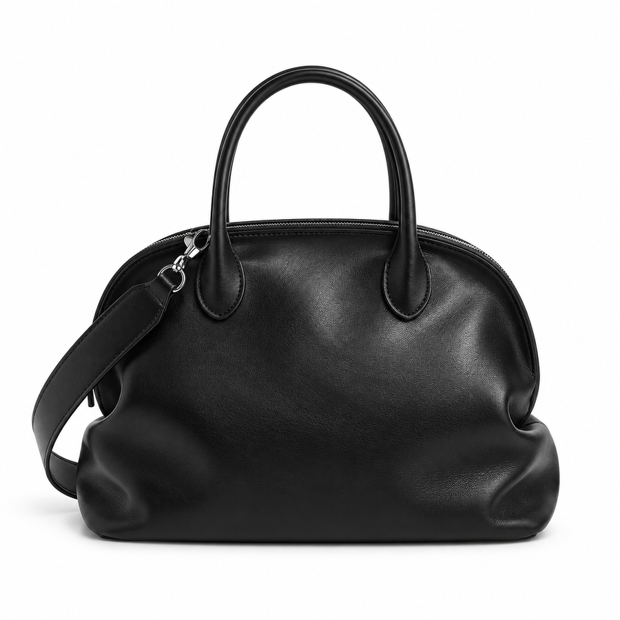 GARANCE — Sac Bowling Femme · Cuir Véritable Souple · Bandoulière Amovible