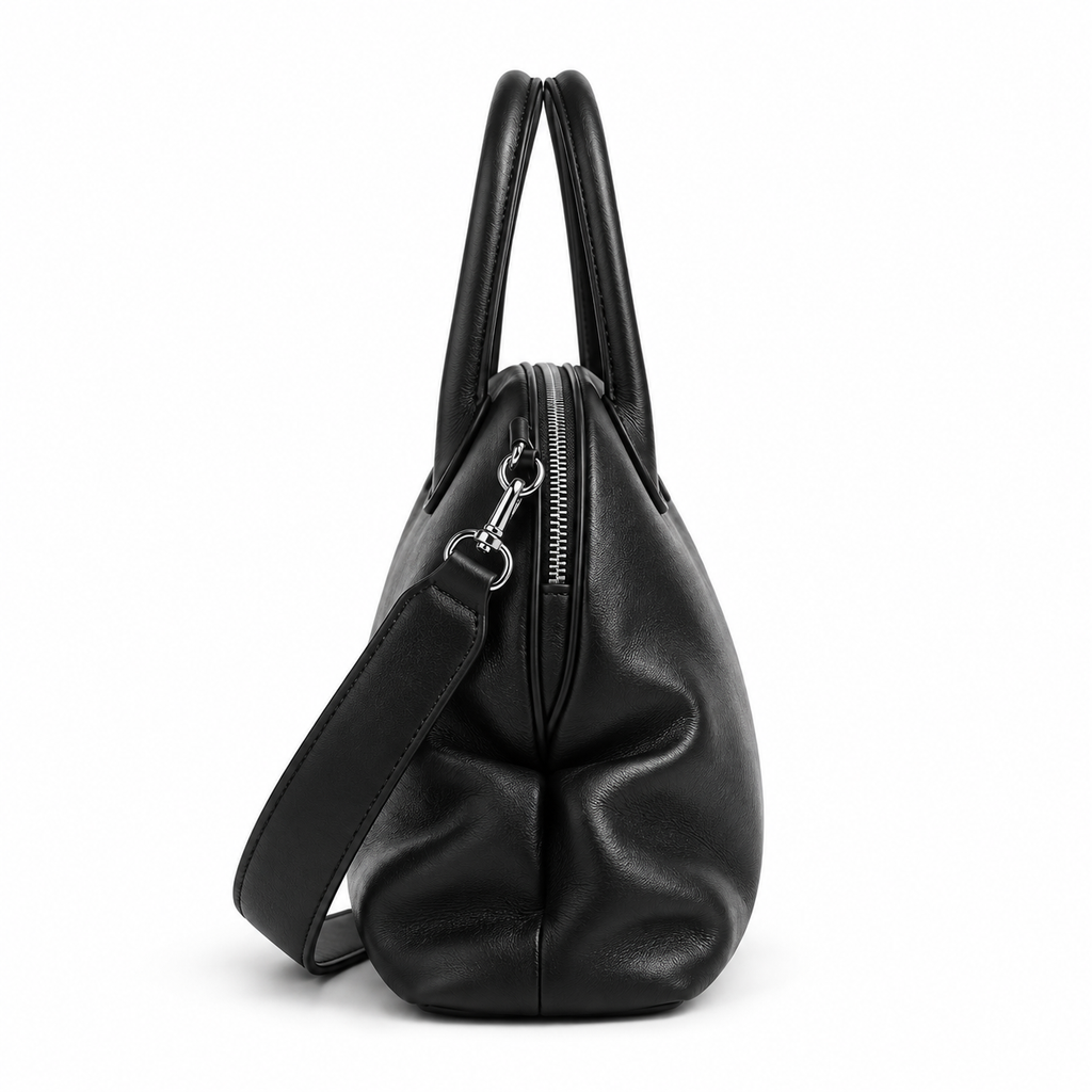 GARANCE — Sac Bowling Femme · Cuir Véritable Souple · Bandoulière Amovible