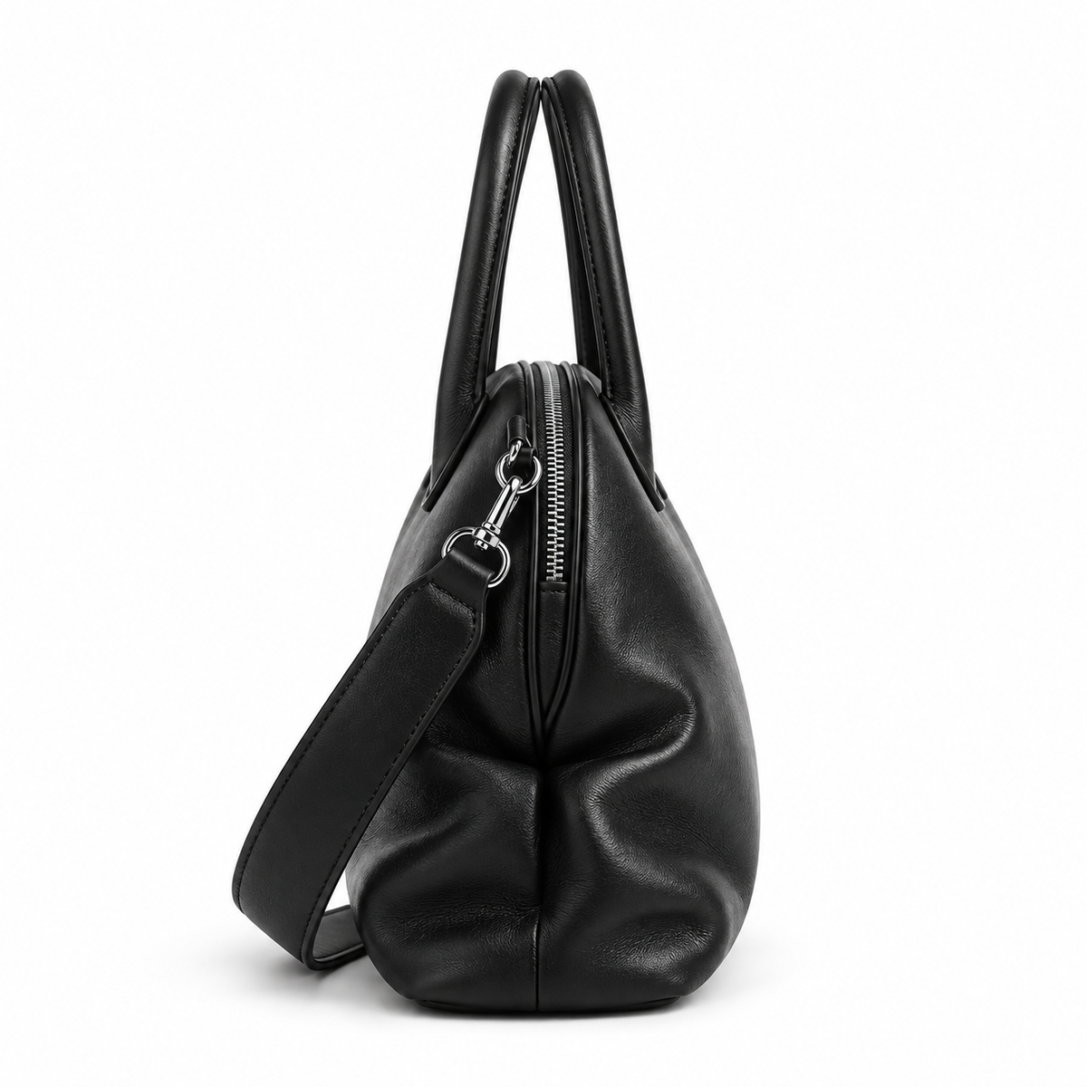 GARANCE — Sac Bowling Femme · Cuir Véritable Souple · Bandoulière Amovible