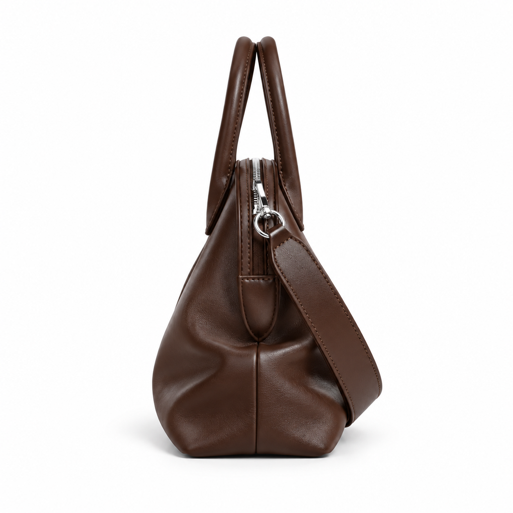 GARANCE — Sac Bowling Femme · Cuir Véritable Souple · Bandoulière Amovible