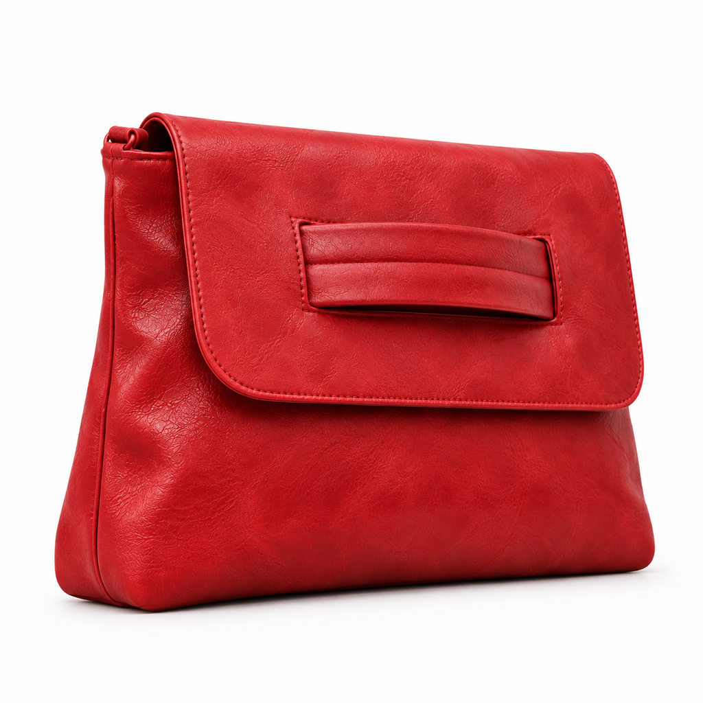 ANOUK — Pochette Enveloppe Femme · Matière Vegan · Grand Format avec Bandoulière