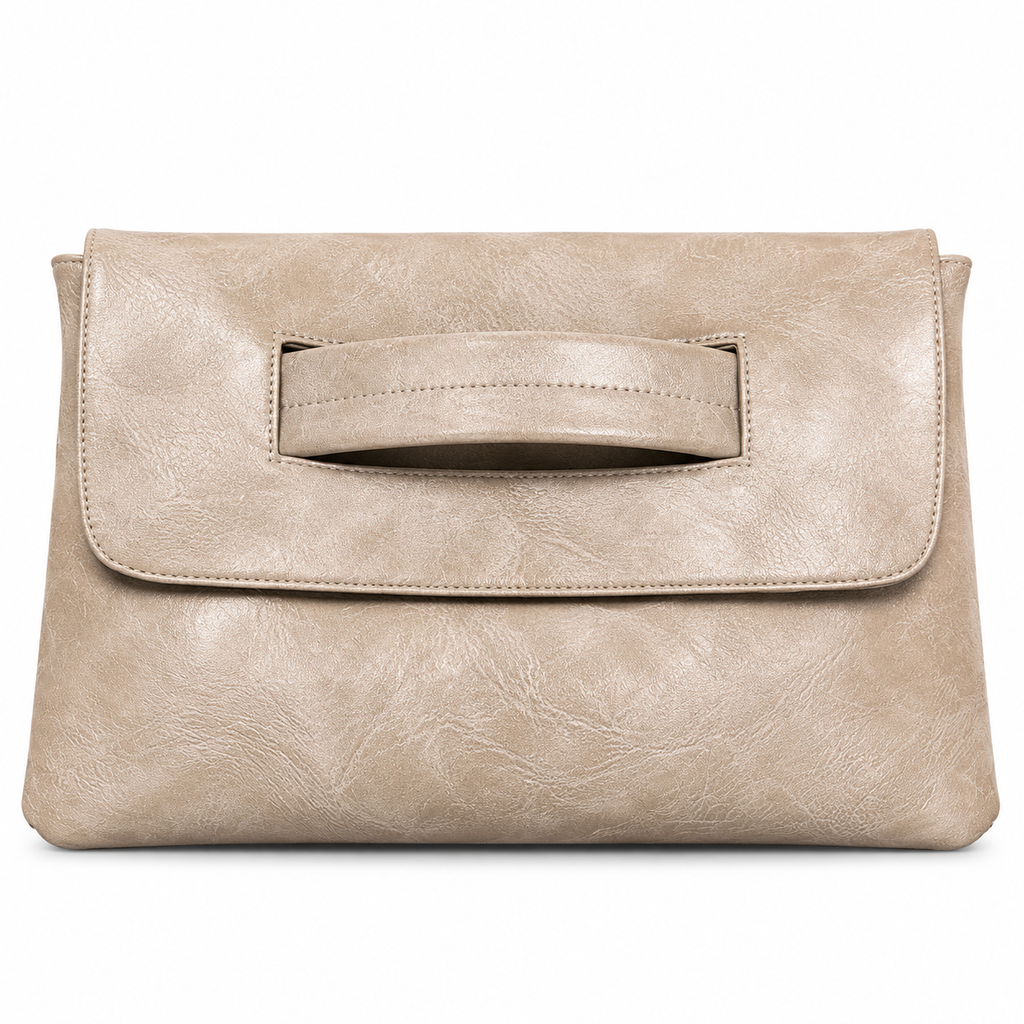 ANOUK — Pochette Enveloppe Femme · Matière Vegan · Grand Format avec Bandoulière