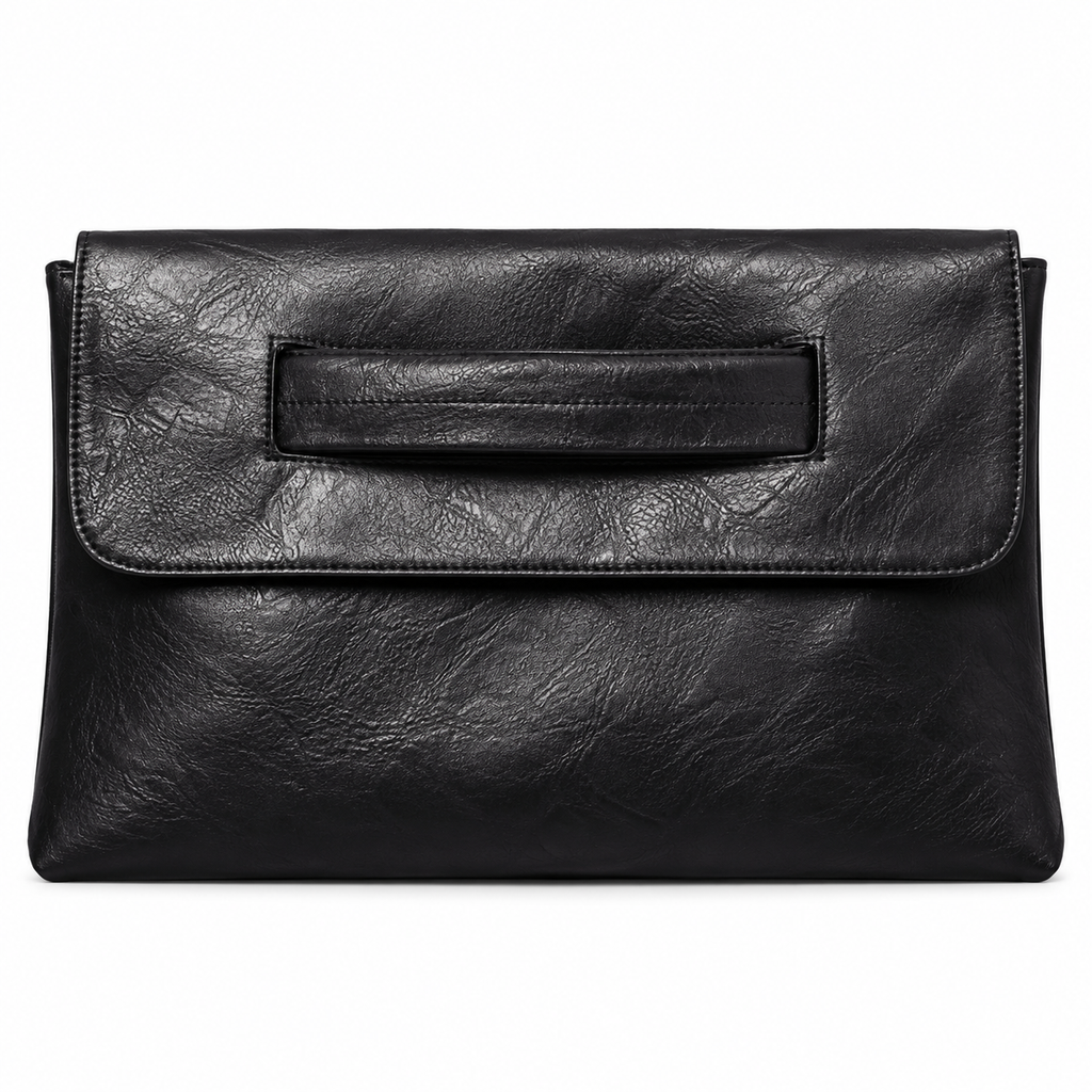 ANOUK — Pochette Enveloppe Femme · Matière Vegan · Grand Format avec Bandoulière