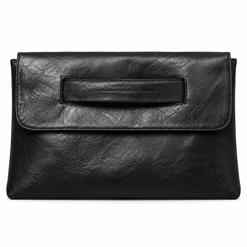 ANOUK — Pochette Enveloppe Femme · Matière Vegan · Grand Format avec Bandoulière