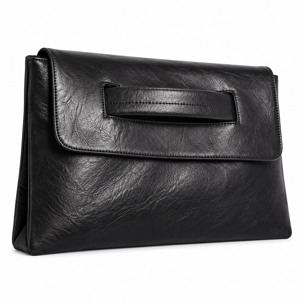 ANOUK — Pochette Enveloppe Femme · Matière Vegan · Grand Format avec Bandoulière
