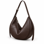 SOLÈNE sac hobo demi-lune femme en cuir véritable — Vestige Paris