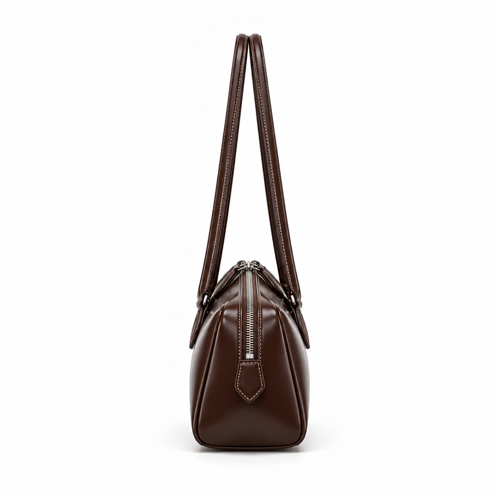INÈS — Sac Baguette Femme · Matière Vegan · Porté Épaule Minimaliste