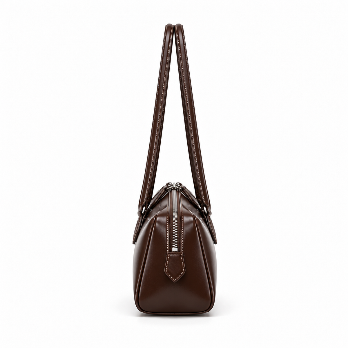 INÈS — Sac Baguette Femme · Matière Vegan · Porté Épaule Minimaliste