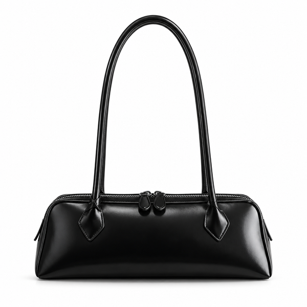 INÈS — Sac Baguette Femme · Matière Vegan · Porté Épaule Minimaliste