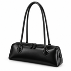 INÈS — Sac Baguette Femme · Matière Vegan · Porté Épaule Minimaliste