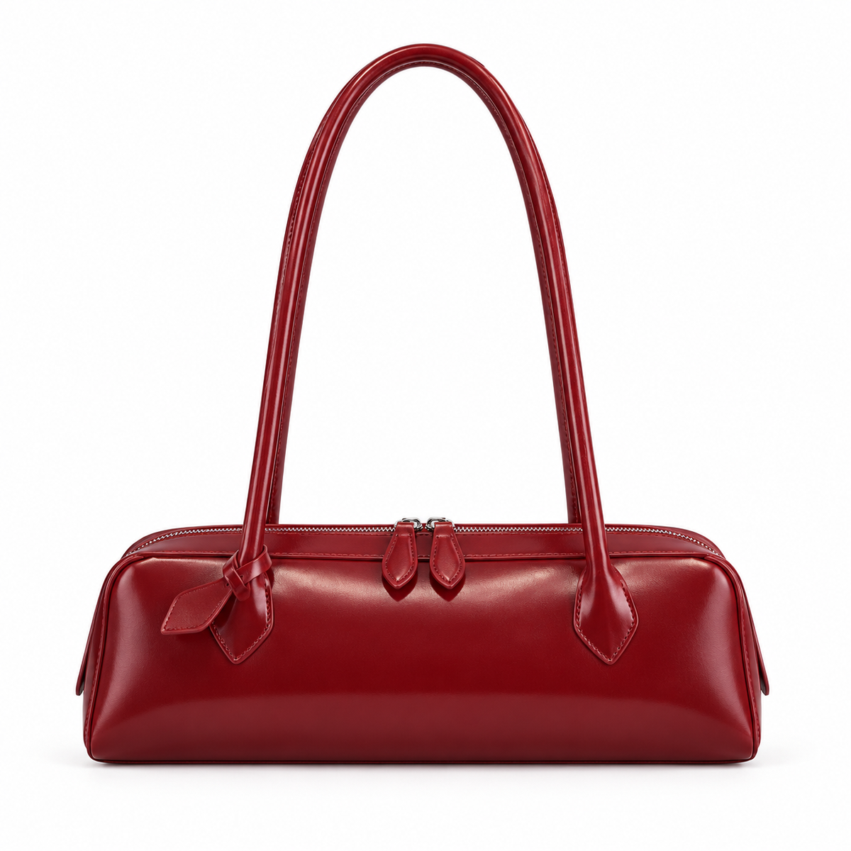 INÈS — Sac Baguette Femme · Matière Vegan · Porté Épaule Minimaliste
