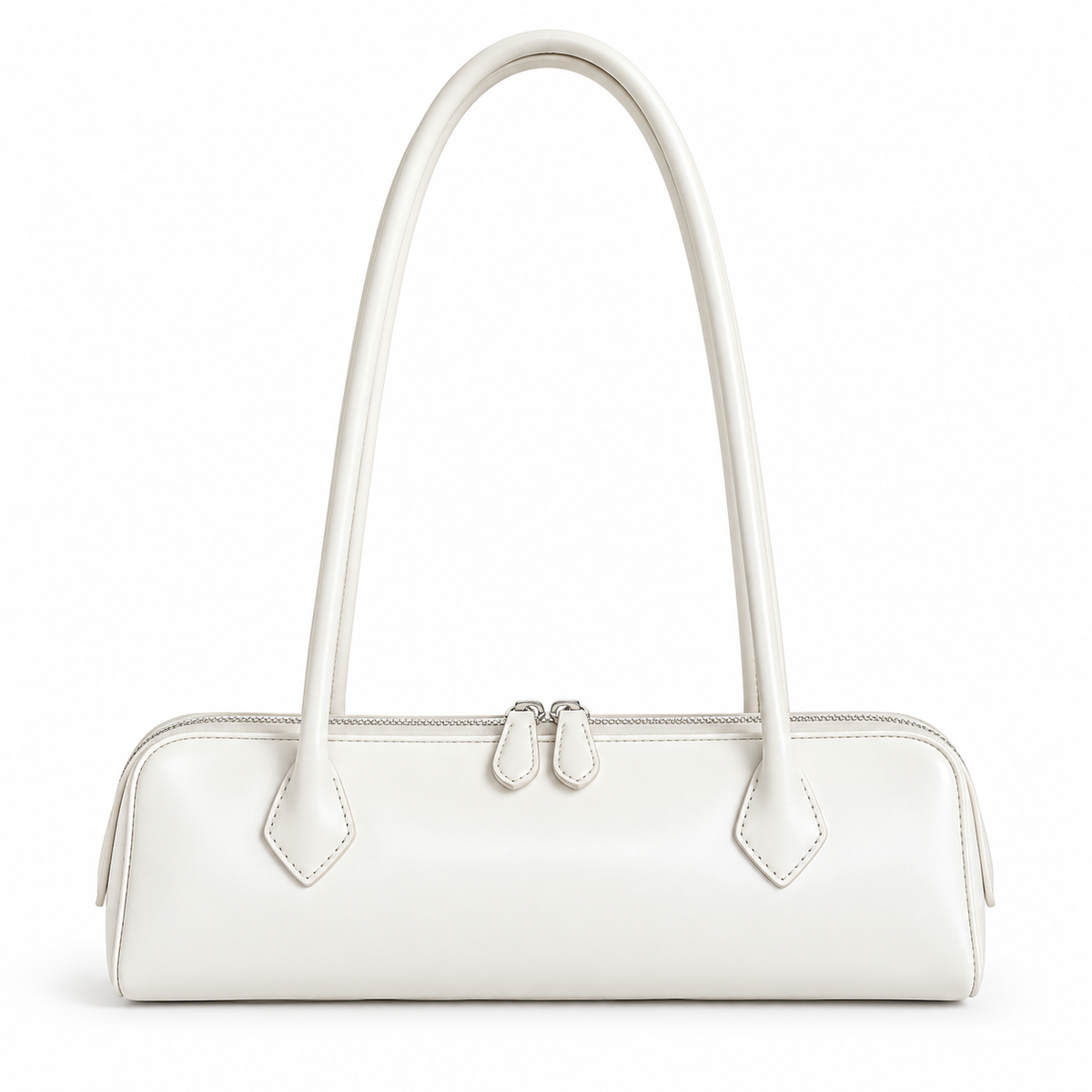 INÈS — Sac Baguette Femme · Matière Vegan · Porté Épaule Minimaliste