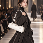 INÈS — Sac Baguette Femme · Matière Vegan · Porté Épaule Minimaliste