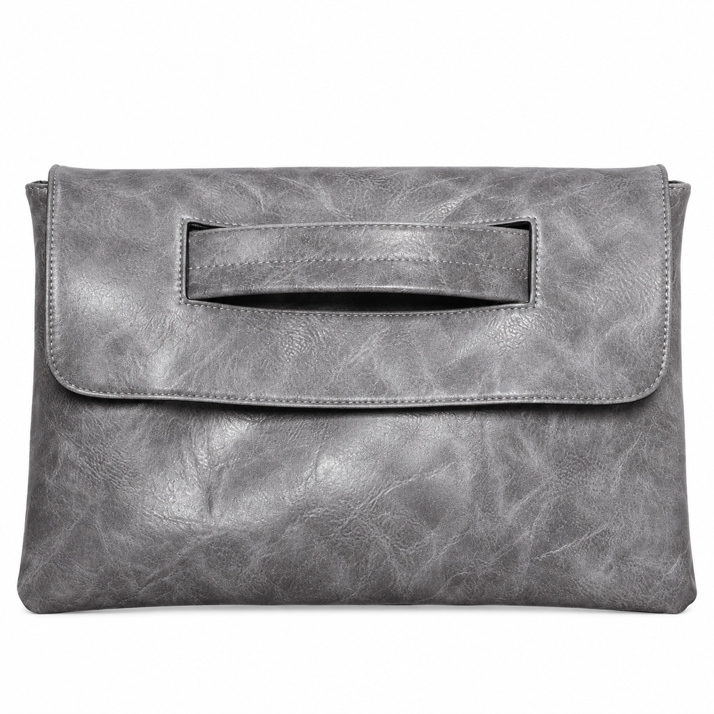 ANOUK — Pochette Enveloppe Femme · Matière Vegan · Grand Format avec Bandoulière