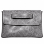 ANOUK — Pochette Enveloppe Femme · Matière Vegan · Grand Format avec Bandoulière