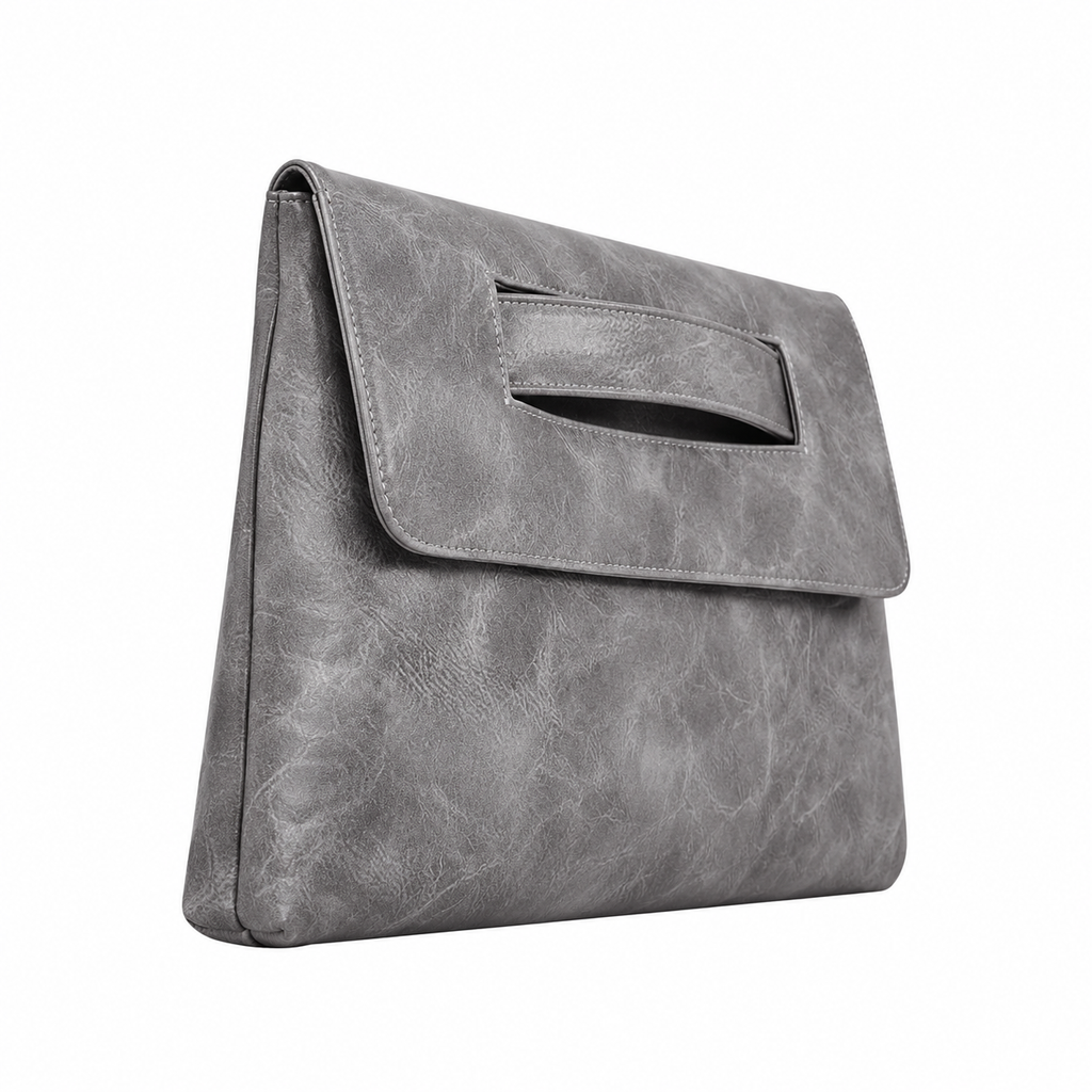 ANOUK — Pochette Enveloppe Femme · Matière Vegan · Grand Format avec Bandoulière