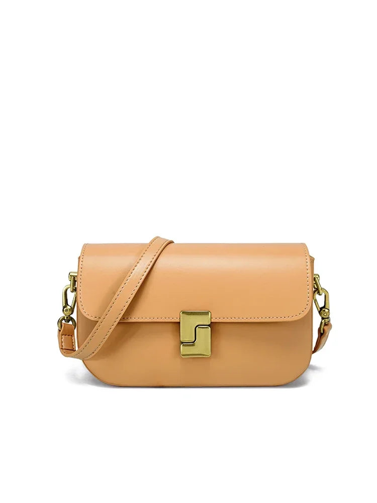 MARGAUX — Sac à Main Femme Cuir PU Café Elégant