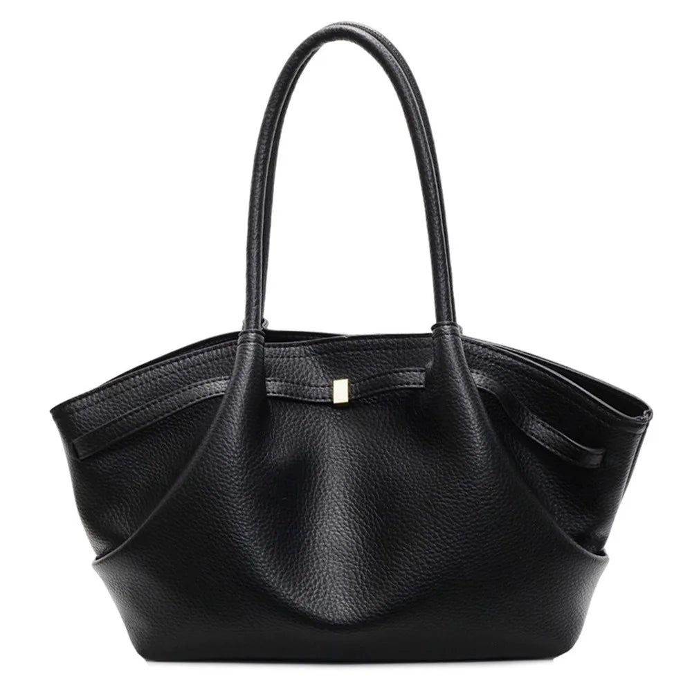 SULLY — Sac Cabas Femme Cuir PU Effet Litchi Grand Format