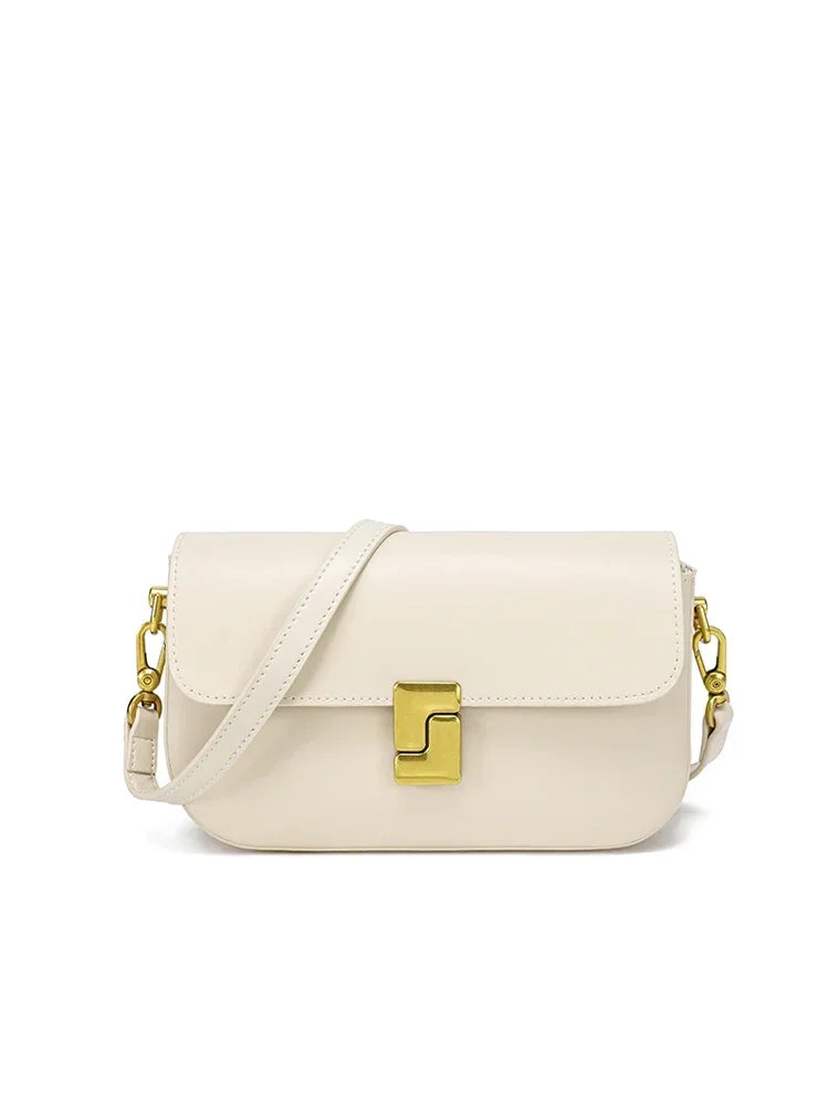 MARGAUX — Sac à Main Femme Cuir PU Café Elégant