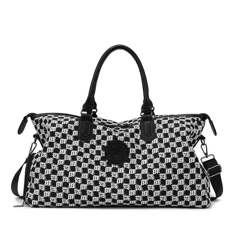 ORIGINE — Sac de Voyage Femme Cuir PU Noir Intemporel