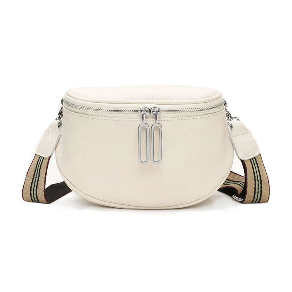 ELEGANCE — Sac Banane Femme Cuir PU Noir Raffiné