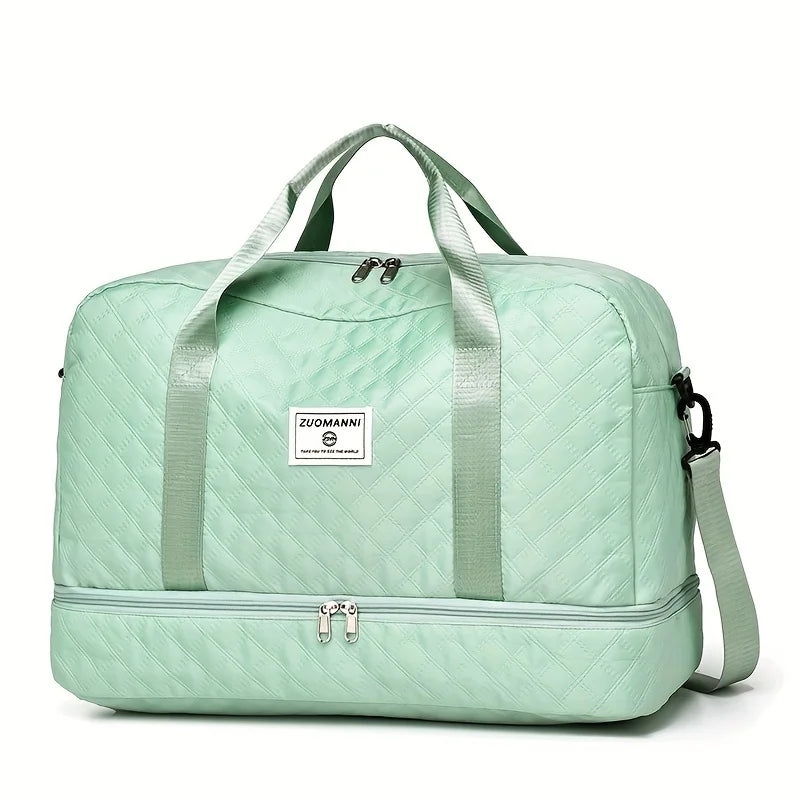 VALMONT — Sac Week-end Femme Gris Rose City-Trip Elégant