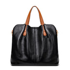 CONSTANCE — Sac Cabas Femme · Cuir Véritable Grainé · Grande Capacité Bureau