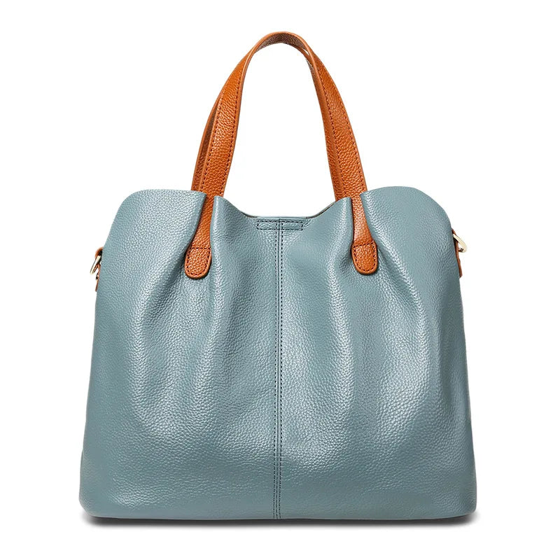 CONSTANCE — Sac Cabas Femme · Cuir Véritable Grainé · Grande Capacité Bureau