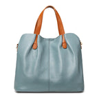 CONSTANCE — Sac Cabas Femme · Cuir Véritable Grainé · Grande Capacité Bureau