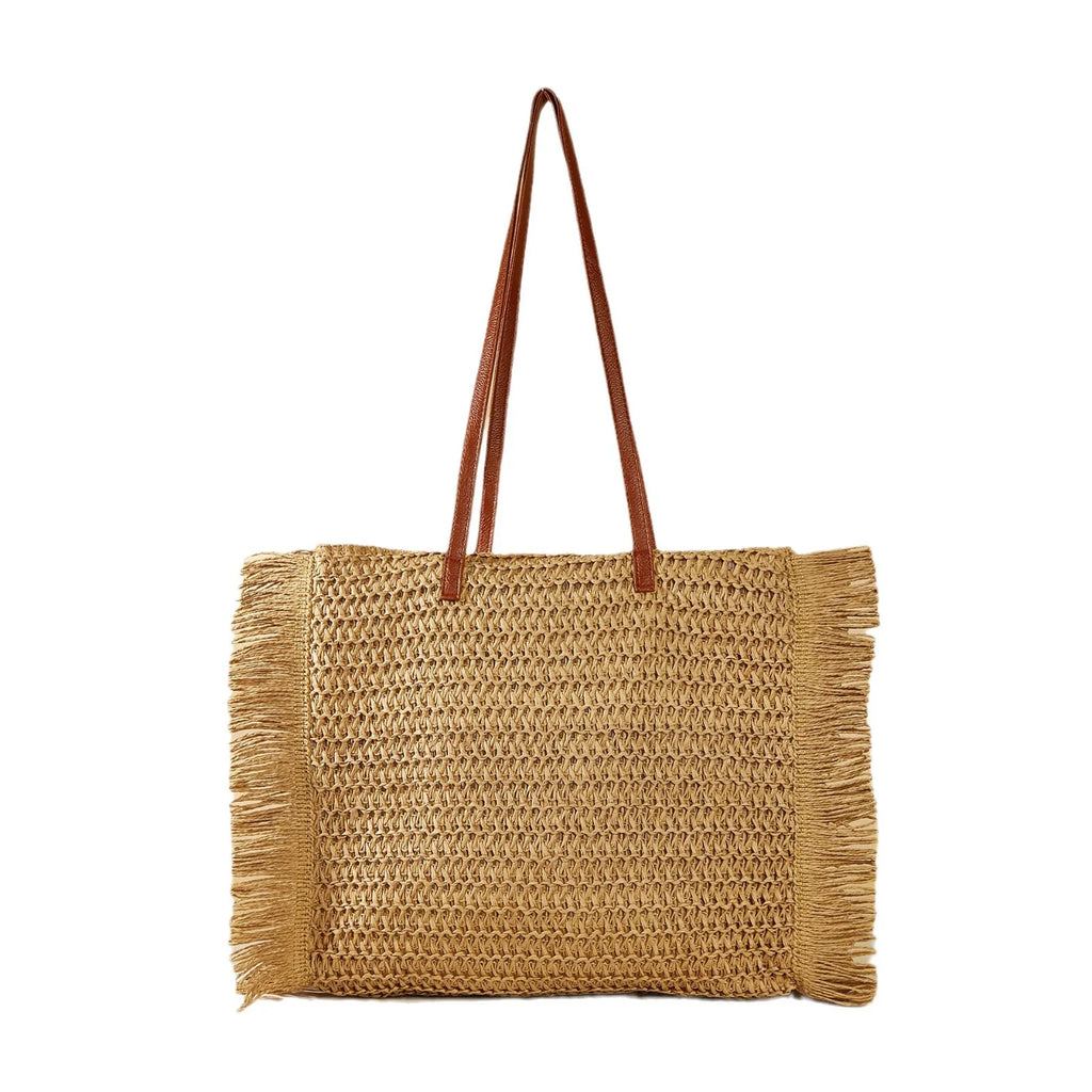 CASSIS — Sac de Plage Femme Naturel Grande Capacité Marron