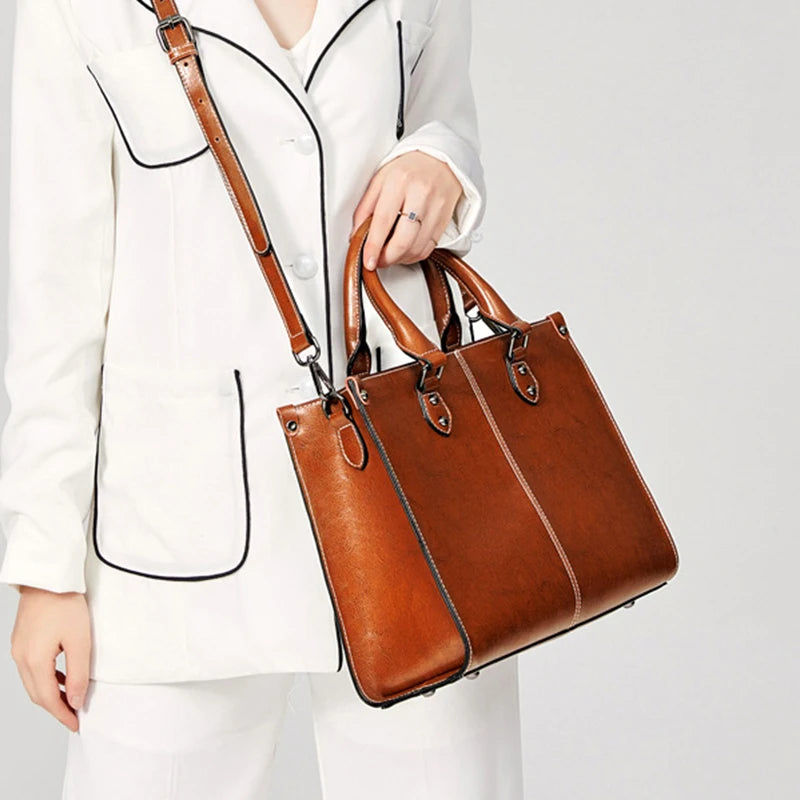 ADELE — Sac à Main Femme Cuir PU Noir Intemporel