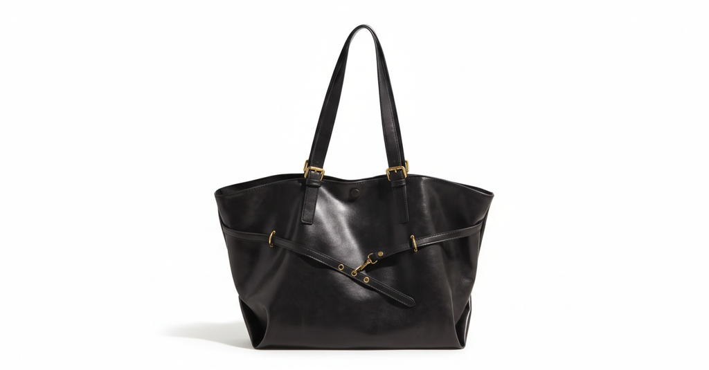 TRIANON — Sac Cabas Femme Cuir PU Café Style Classique