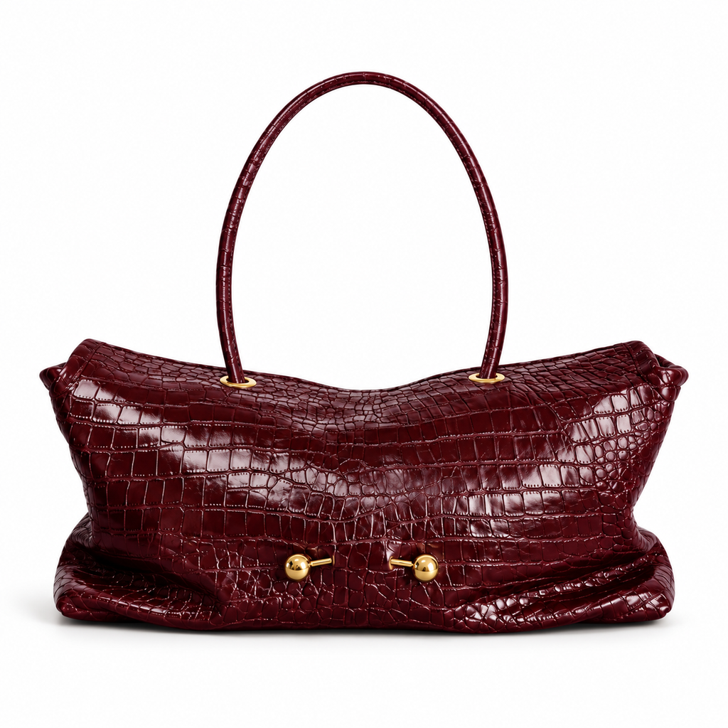 DIANE — Sac à Main Femme · Matière Vegan Effet Crocodile · Souple Porté Épaule