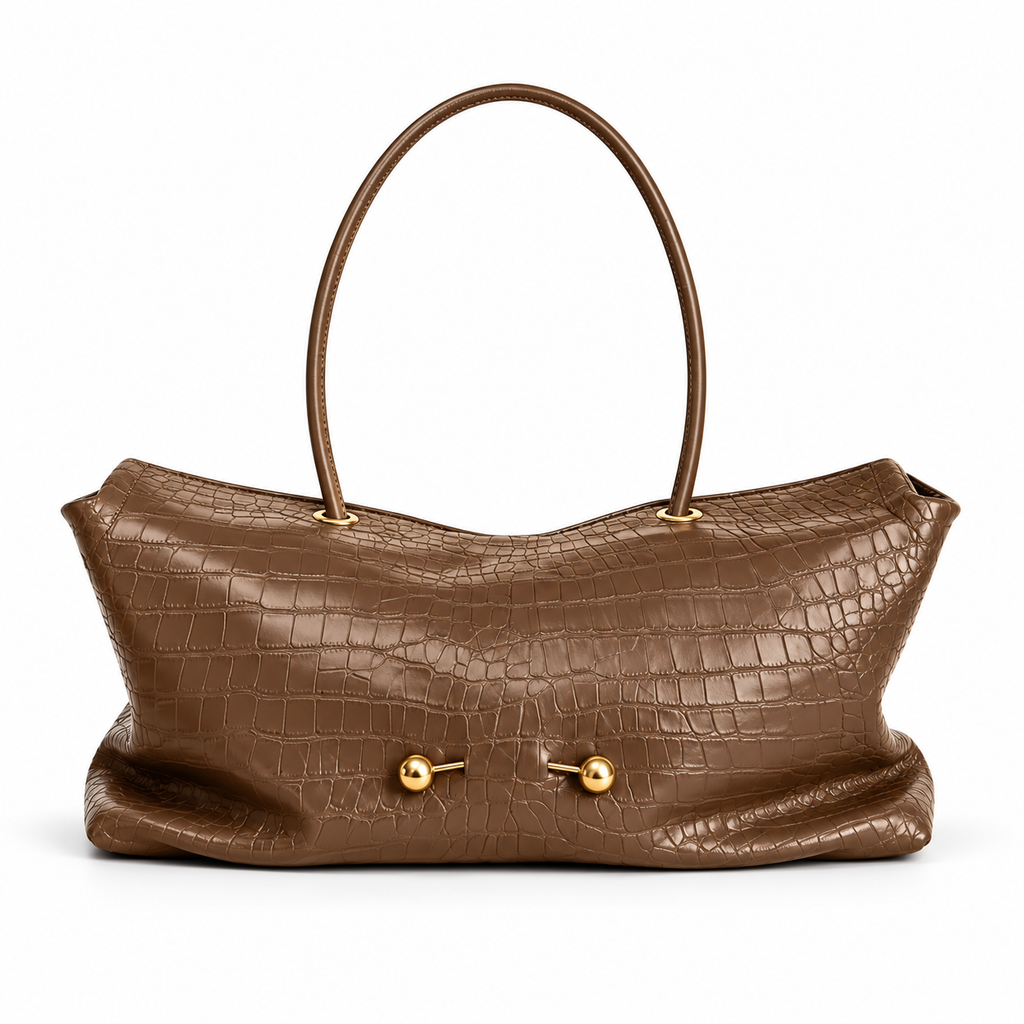 DIANE — Sac à Main Femme · Matière Vegan Effet Crocodile · Souple Porté Épaule