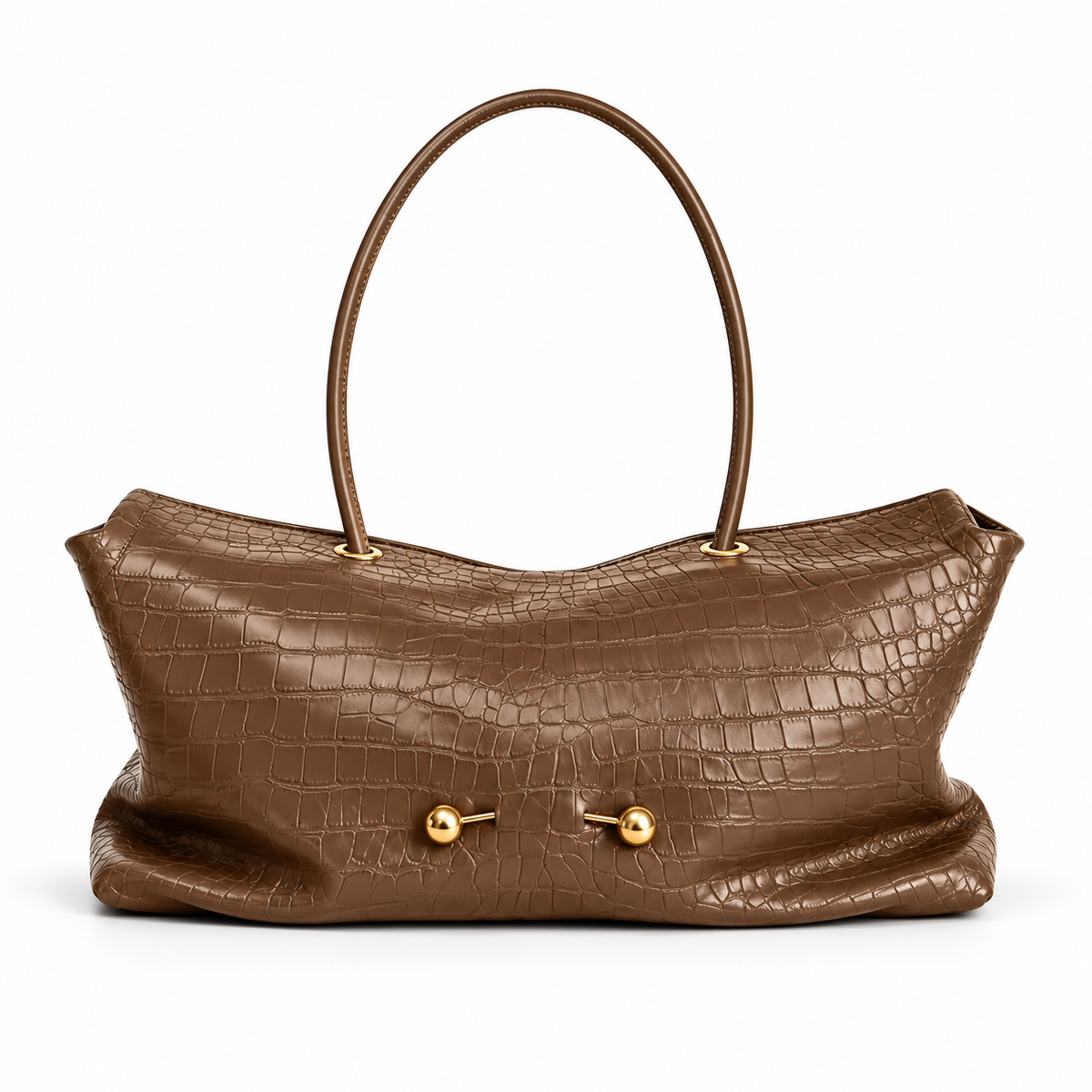 DIANE — Sac à Main Femme · Matière Vegan Effet Crocodile · Souple Porté Épaule