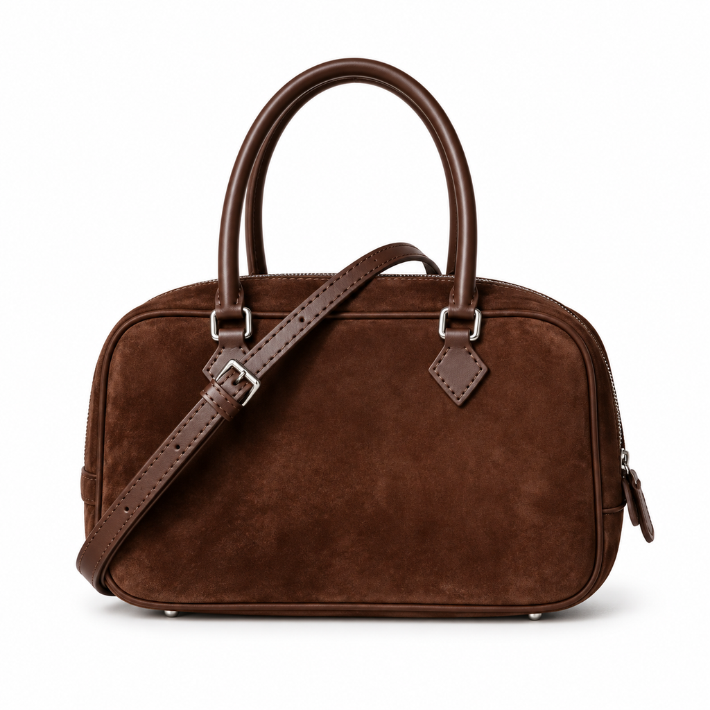 COLETTE — Sac à Main Femme · Cuir Véritable Suédé · Mini Format Vintage