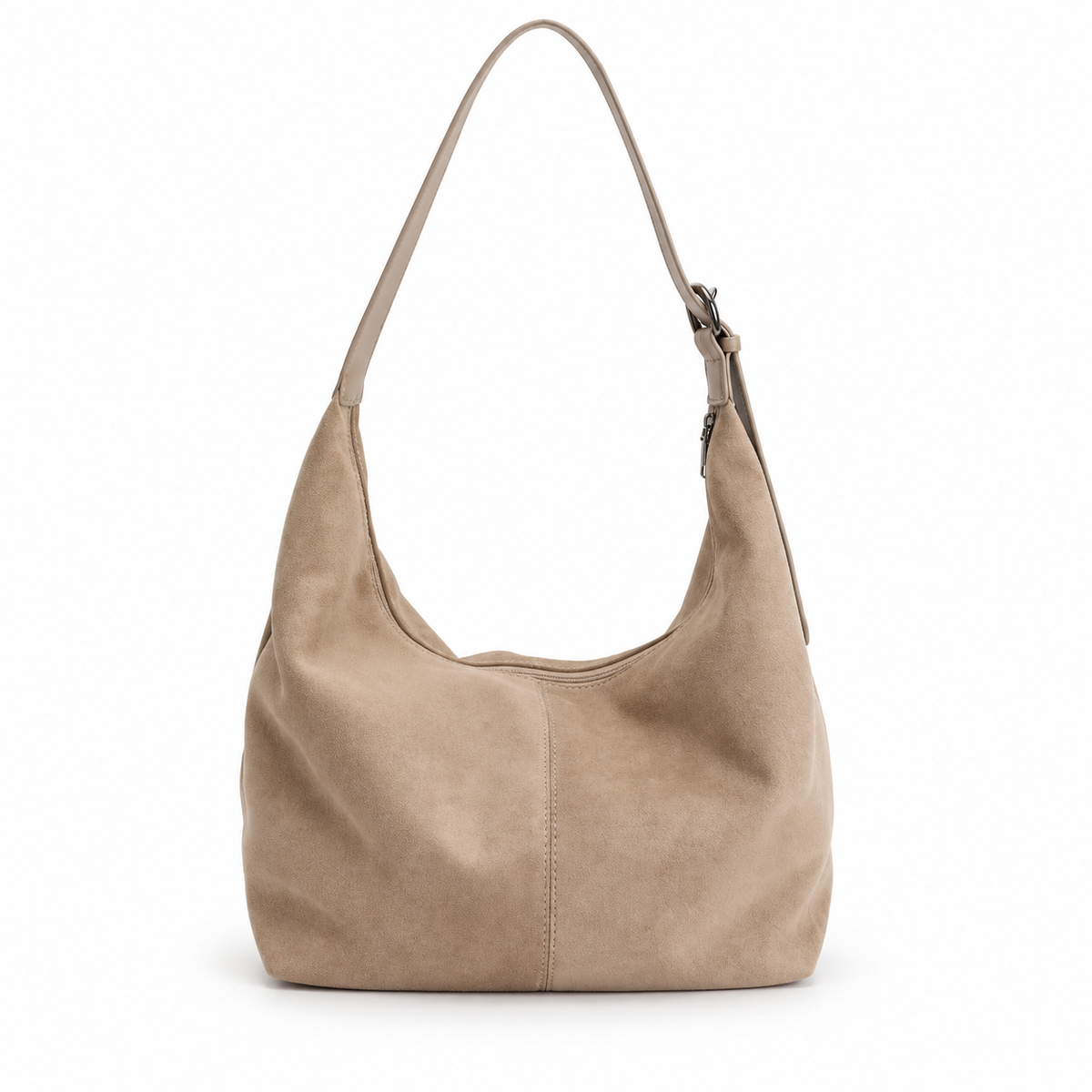 SUZANNE — Sac Hobo Femme · Matière Vegan Effet Daim · Souple Grande Capacité