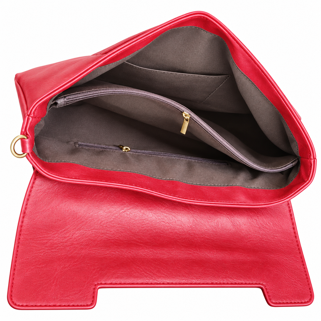 ANOUK — Pochette Enveloppe Femme · Matière Vegan · Grand Format avec Bandoulière