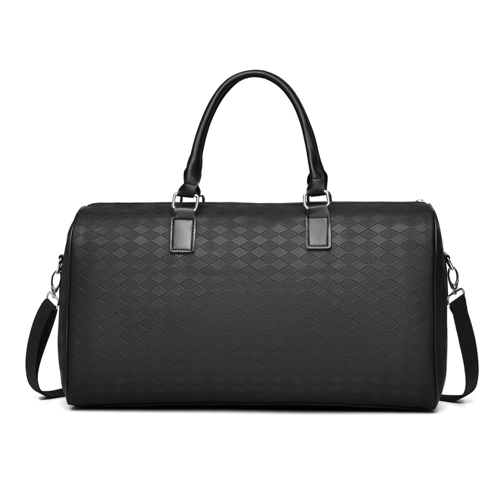 TRANSIT — Sac de Voyage Femme Toile Noire Pratique Multi-Poches