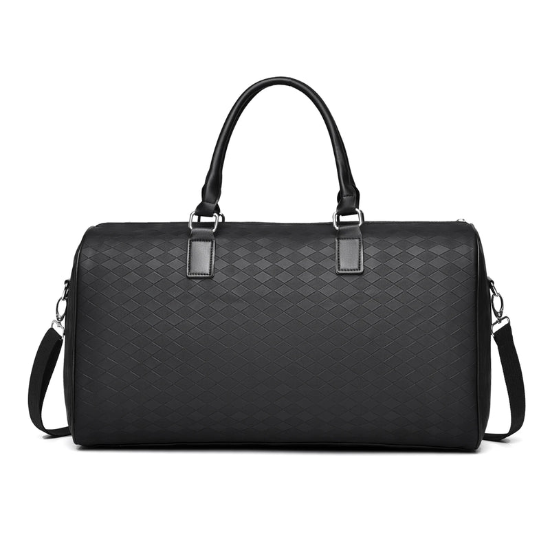 TRANSIT – Reisetasche für Damen · Schwarzes Canvas · Praktisch mit vielen Fächern