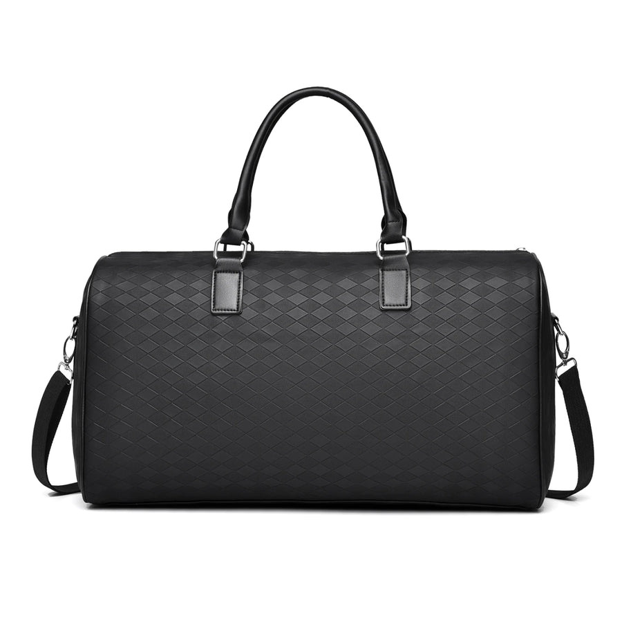 TRANSIT — Sac de Voyage Femme · Toile Noire · Multi-Poches Pratique