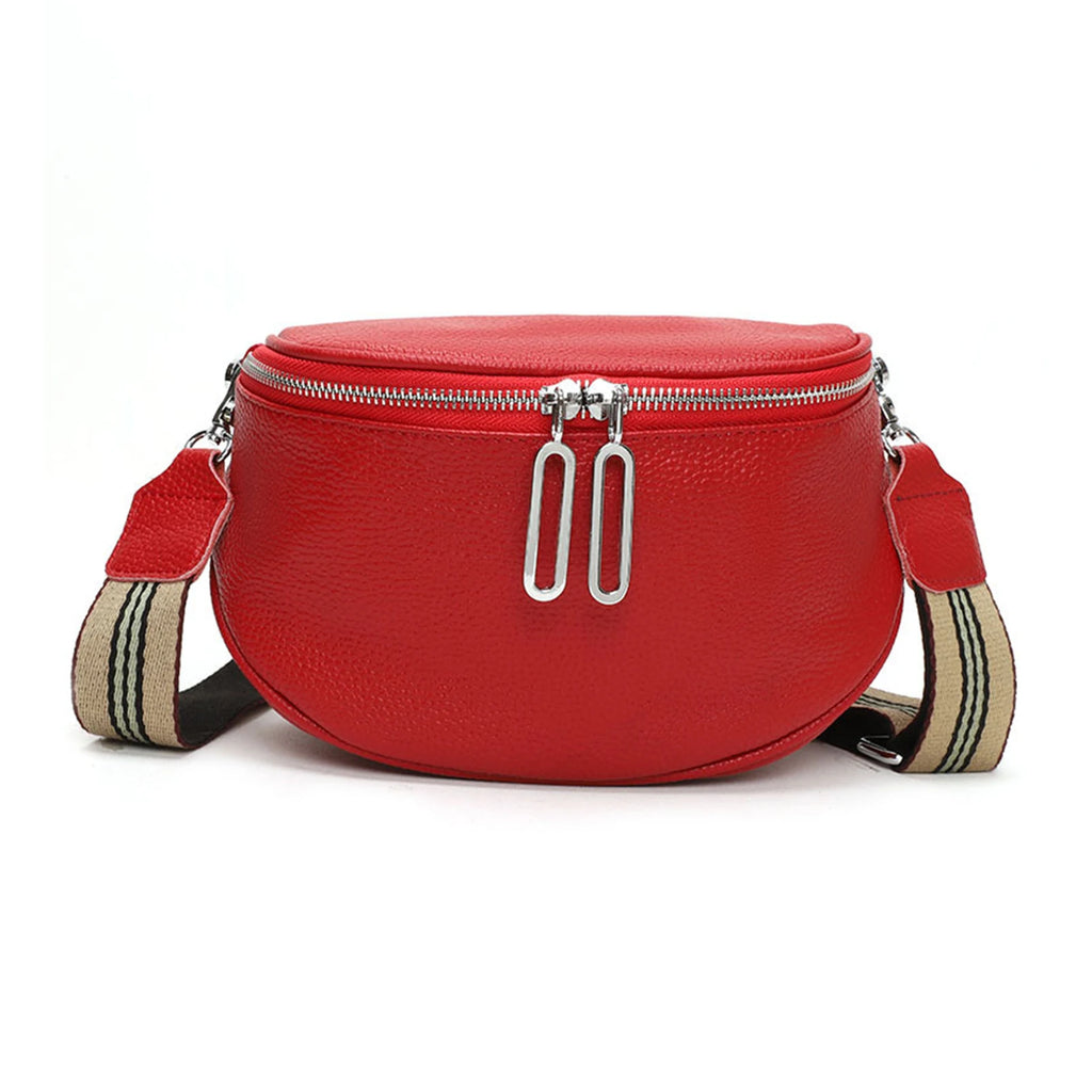 ELEGANCE — Sac Banane Femme Cuir PU Noir Raffiné