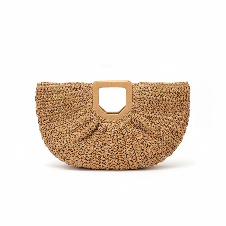 CANNE — Sac de Plage Femme · Tressé Naturel · Glamour Côte d'Azur