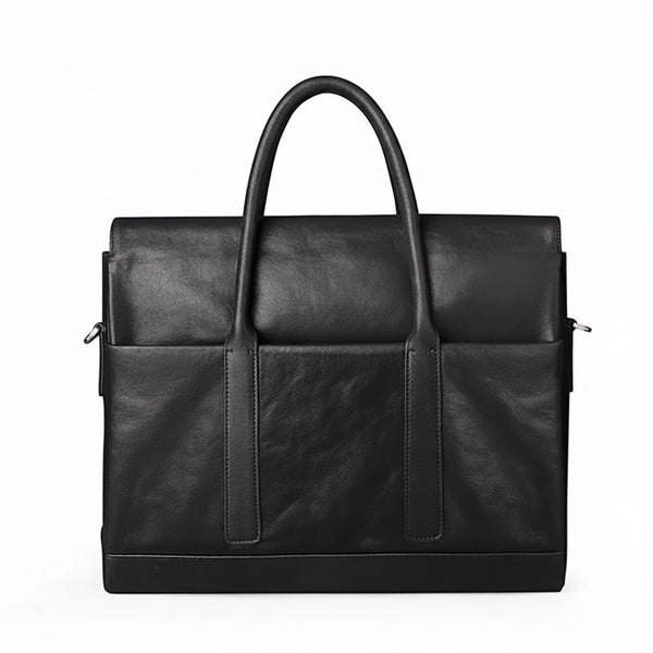 MOBILITE — Sac Ordinateur Homme · Cuir Vegan Noir · Rigueur au Bureau