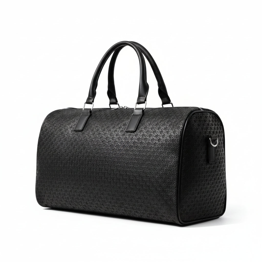 TRANSIT — Sac de Voyage Femme Toile Noire Pratique Multi-Poches