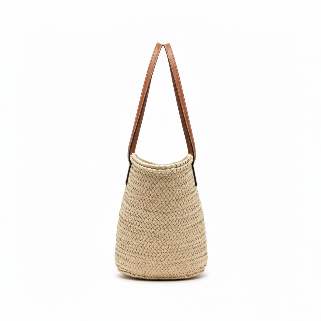 ST TROPEZ — Sac de Plage Femme Paille Tressée Style Bohème